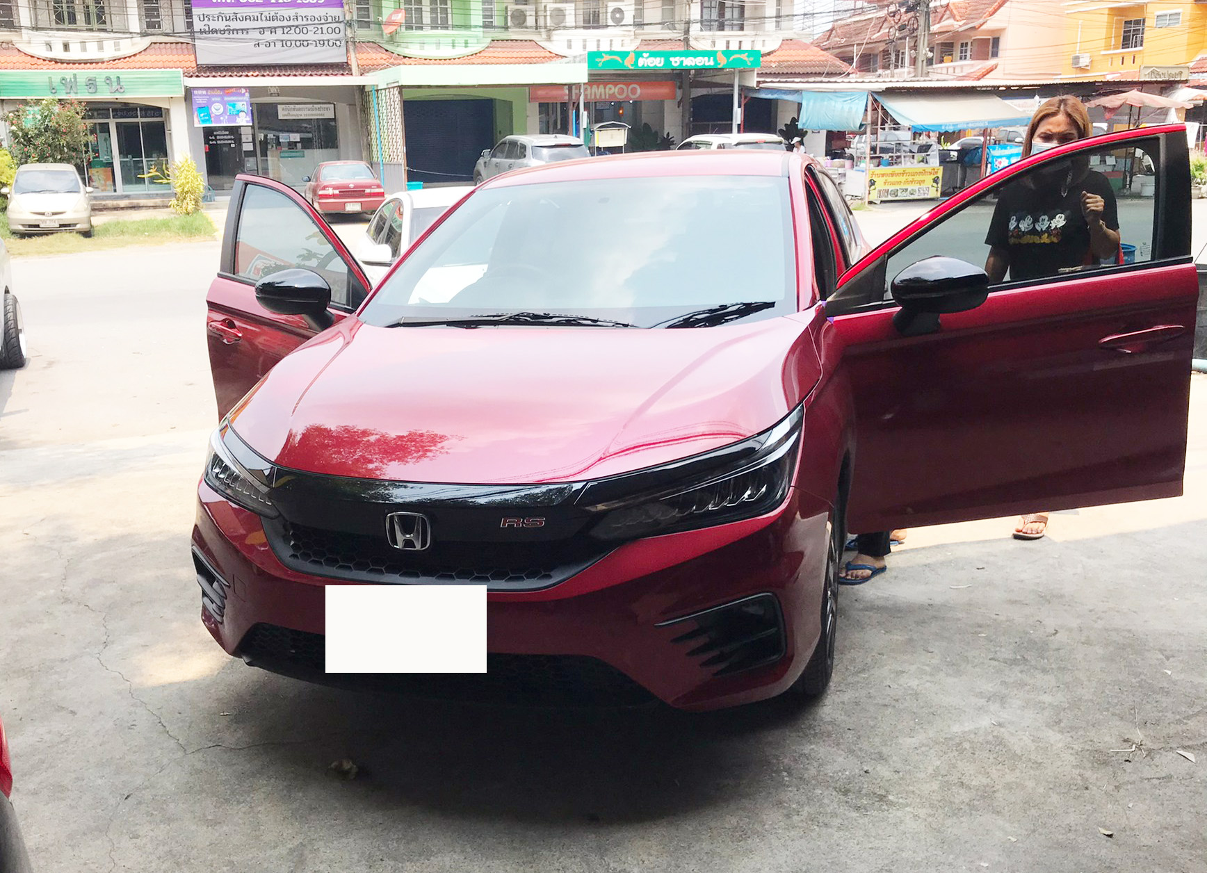 สั่งตัดพรมรถยนต์ Honda City hatchback 2021 เข้ารูป