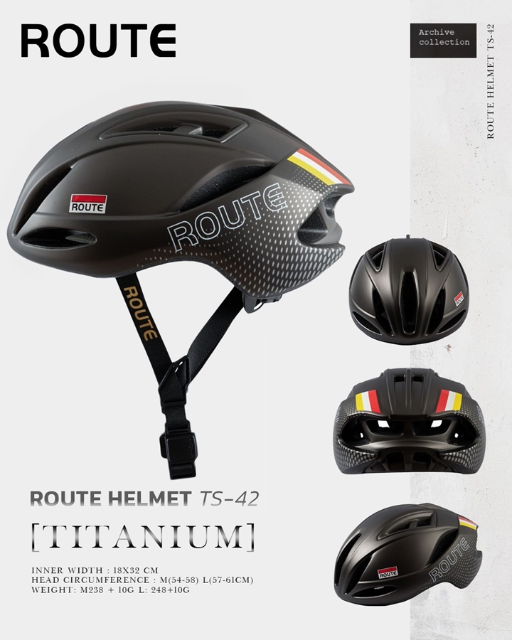 หมวกจักรยาน ROUTE HELMET รุ่น TS-42 Asian Fit
