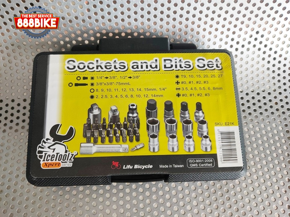 เครื่องมือชุดเล็ก/ประแจบล็อค Icetoolz 41 ชิ้น(E21K) Socket & Bit Set