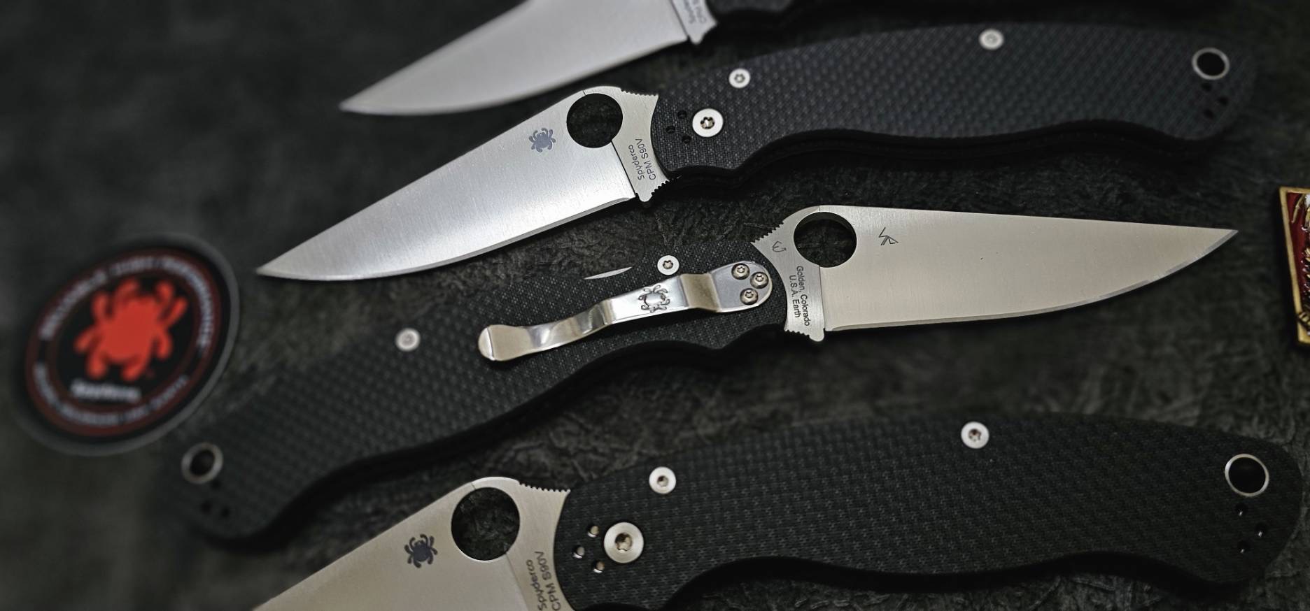 Spyderco Military 2 Compression Lock Knife Black Carbon Fiber Satin S90V Sprint Run