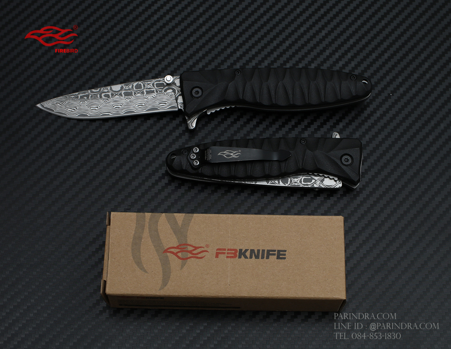 มีดพับ GANZO FIREBIRD F620-B2 ด้ามสีดำ ของแท้ 100%