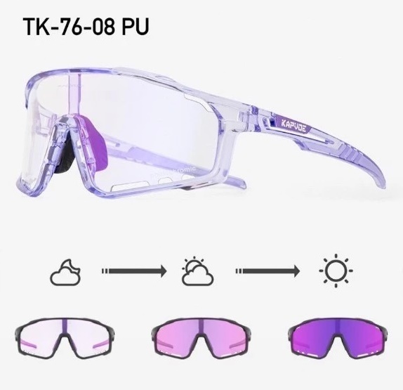 แว่นตา KAPVOE รุ่น X76 เลนส์ Photochromic เลนส์สีปรับแสงออโต้ วัสดุ TR90 ที่มีความเหนียวสูง ขาแว่นปรับได้