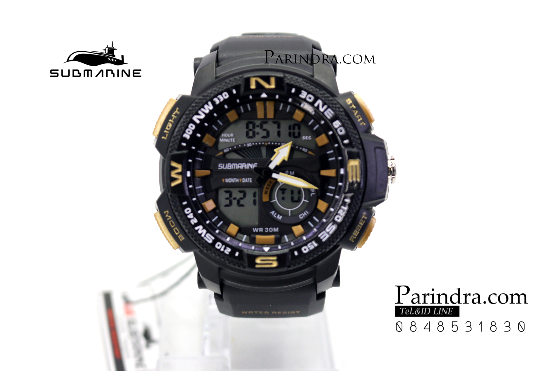 นาฬิกา US submarine Adventure Protector รุ่น TP3184M สีดำ-ทอง