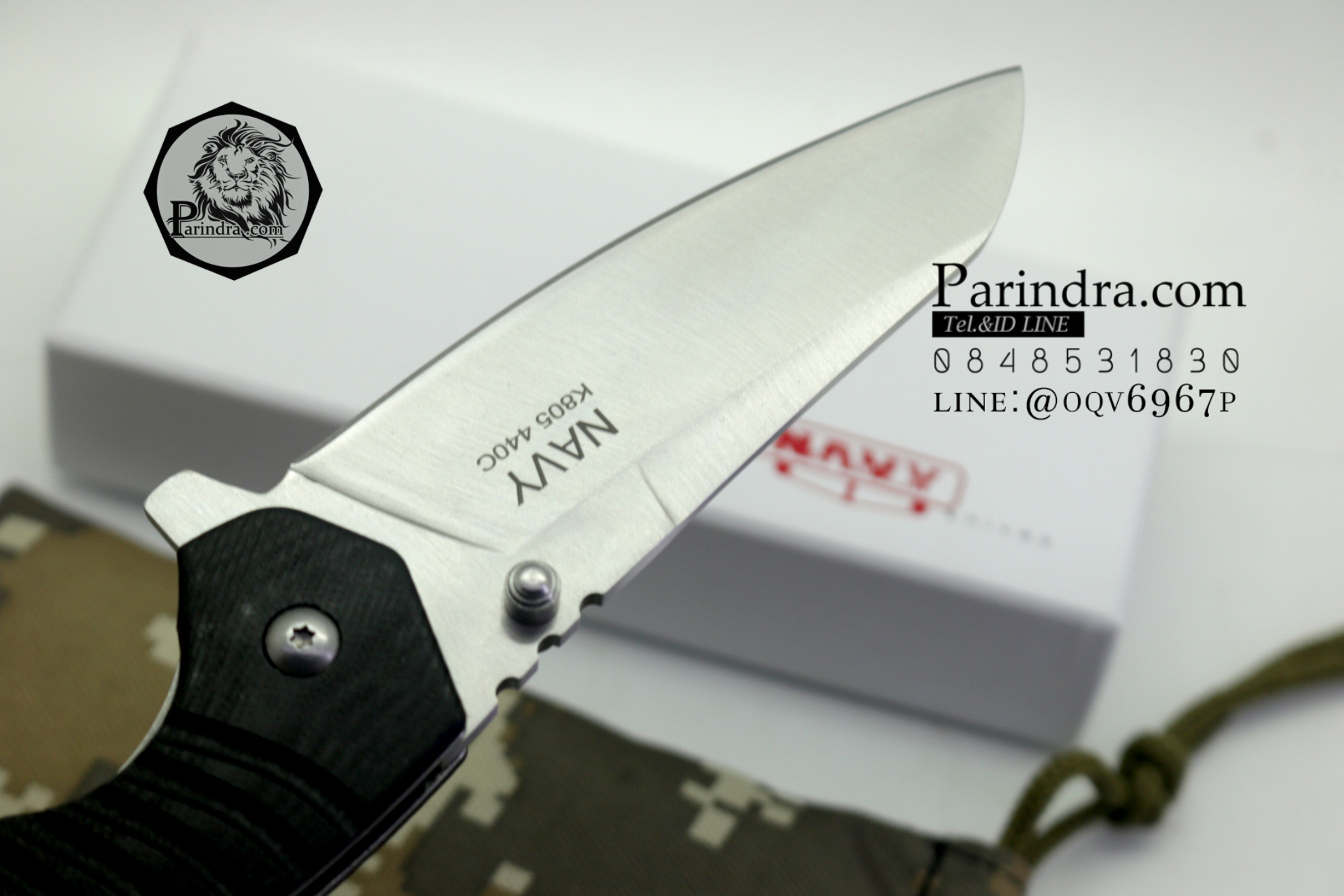 มีดพับ Navy รุ่น K805B สีดำ ด้าม G10 ทรงสวย ของแท้ 100%