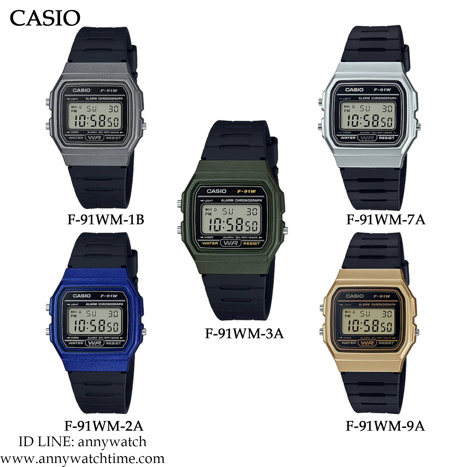 CASIO F-91WM-9A