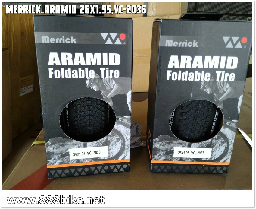 ยางนอกเสือภูเขา ขอบพับ MERRICK Aramid รุ่น SCUD 26X1.95,vc-2036