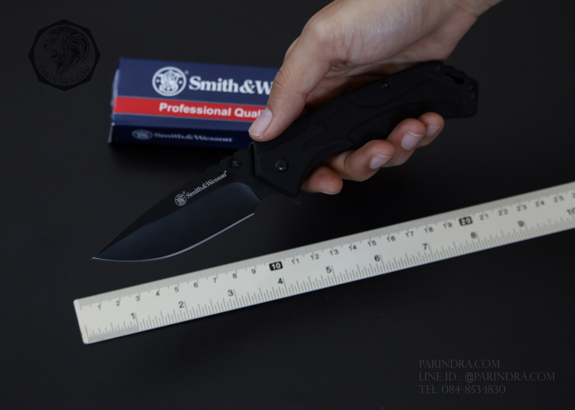 มีดพับ Smith & Wesson รุ่น SW605 สีดำสนิท (OEM)