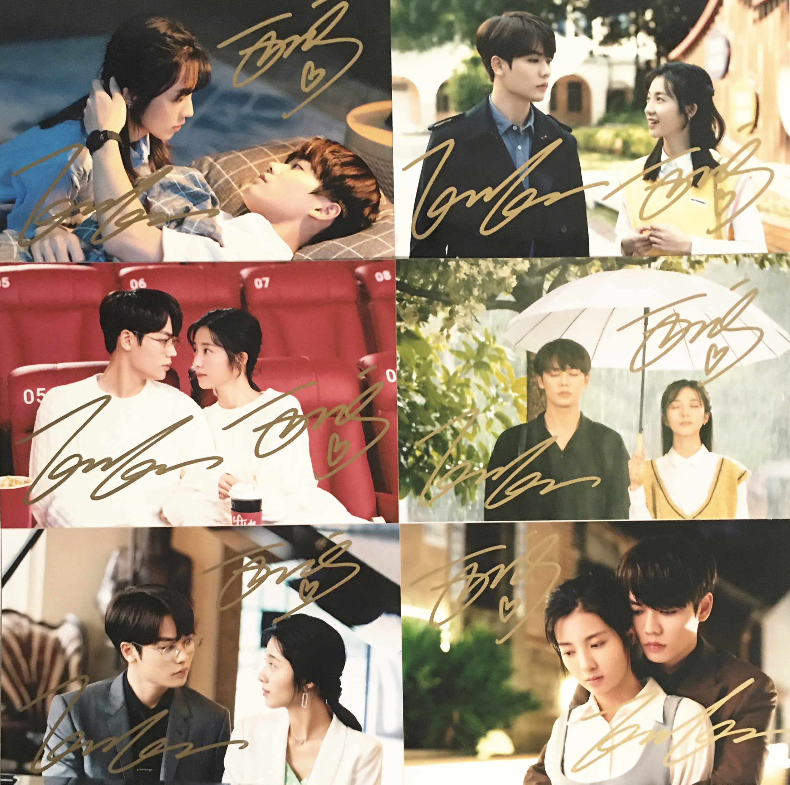Photocard (6") พร้อมลายเซ็น ซีรี่ย์ รักอีกครั้งก็ยังเป็นเธอ (Crush)