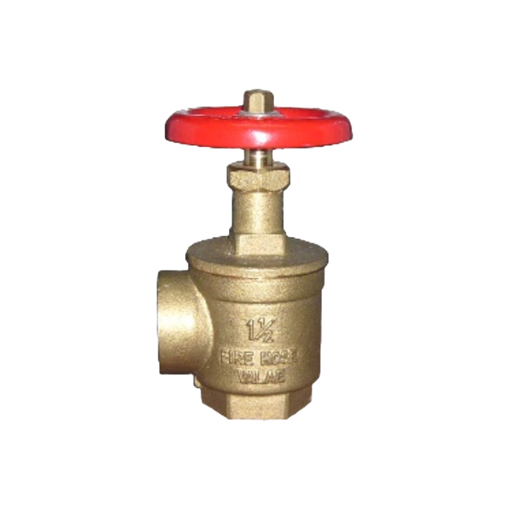 แองเกิลวาล์ว (Angle Valve) ขนาด 1.5 นิ้ว วัสดุทองเหลือง ผลิตในประเทศ