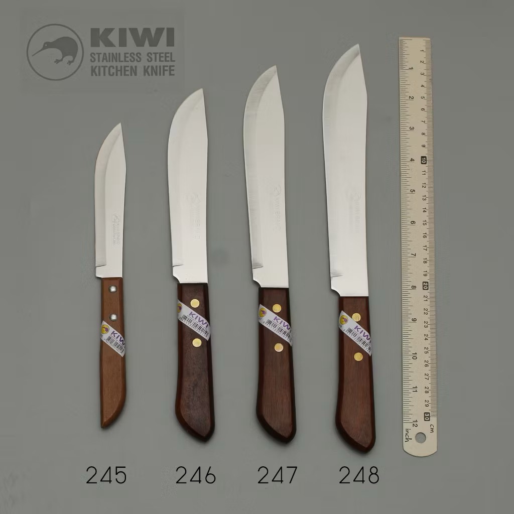 มีดKIWI (กีวี่) ทำครัว ปลายหัวบัว รุ่น 245 / 246 / 247 / 248 ด้ามไม้ ของแท้