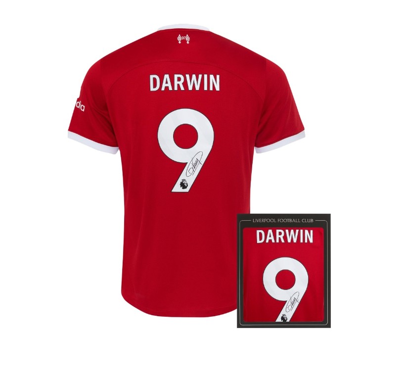 เสื้อลิเวอร์พูล 2023 2024 ลายเซ็นต์ DARWIN 9 พร้อมกล่อง มีใบรับรองของแท้