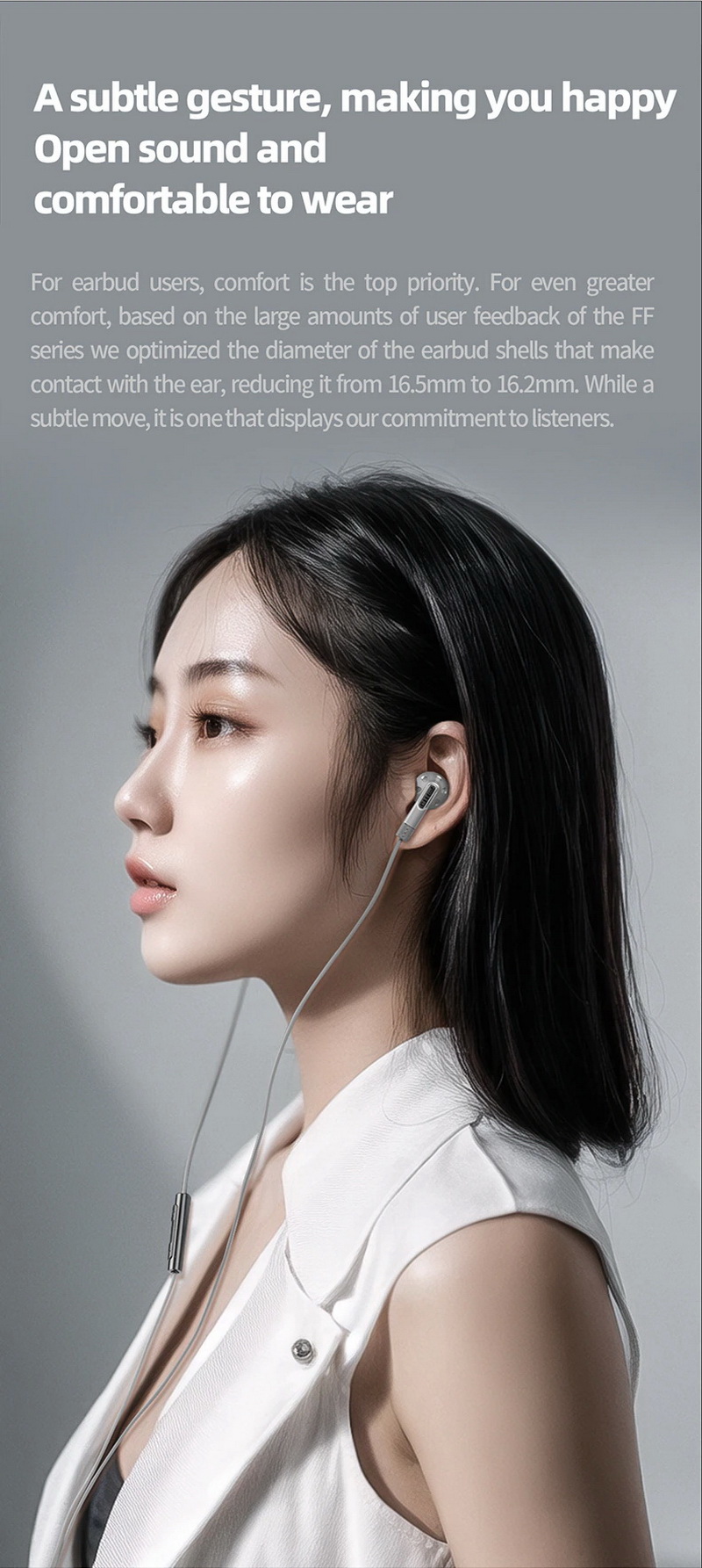 FiiO FF1 หูฟังเอียบัดไดรเวอร์ชุบเบริลเลียม ถอดสายได้ รองรับ Hi-Res ประกันศูนย์ไทย