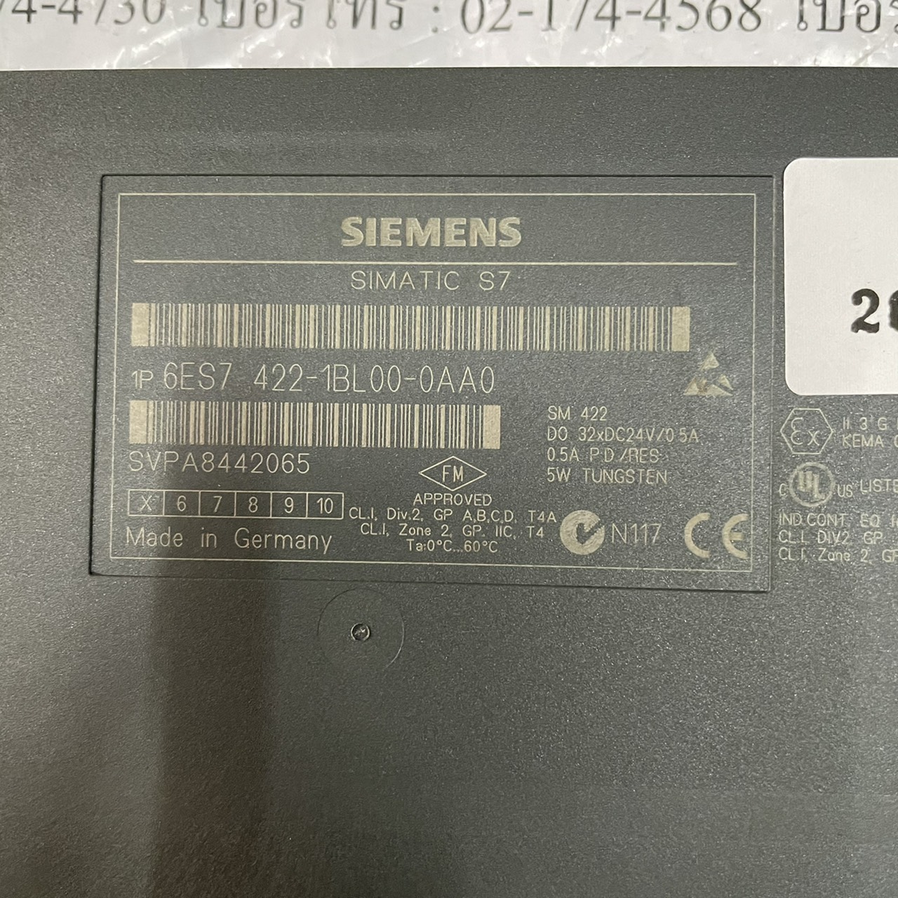 6ES7 422-1BL00-0AA0 PLC " SIEMENS "