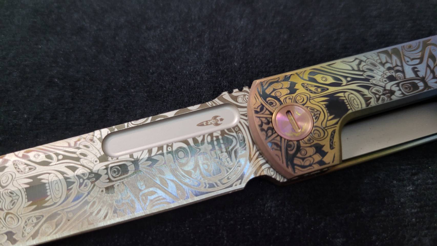 Native Art Revenge "Fukushu" Front Flipper Pink/Red/Orange Top Radiant