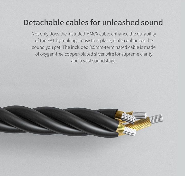 ขาย FiiO FA1 หูฟัง Pure Balanced 1 ไดร์เวอร์ ถอดสายได้