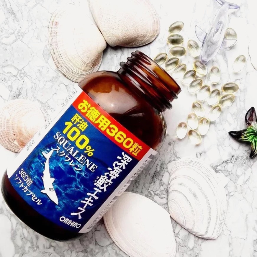 Orihiro Squalene น้ำมันตับปลาฉลามน้ำลึก (360 แคปซูล)