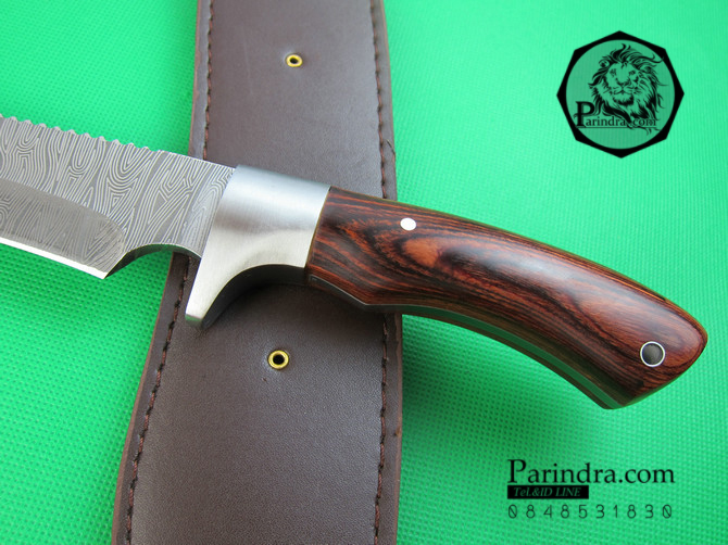 มีดกรูข่า BlackFox ฺBlack Fox Kukri Knife กัดลายดามัสกัสด้วยเลเซอร์ ไร้สนิมกวนใจ ขนาด 17.5 นิ้ว