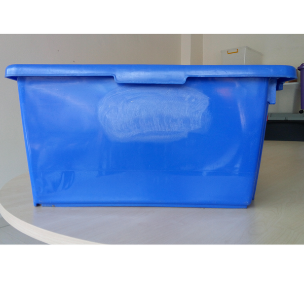 ลังทึบ ขนาด 40.0 x 65.5 x 33.0 cm. บรรจุ 50 KG. เกรดA HDPE เบอร์ 434 สะพานปลา