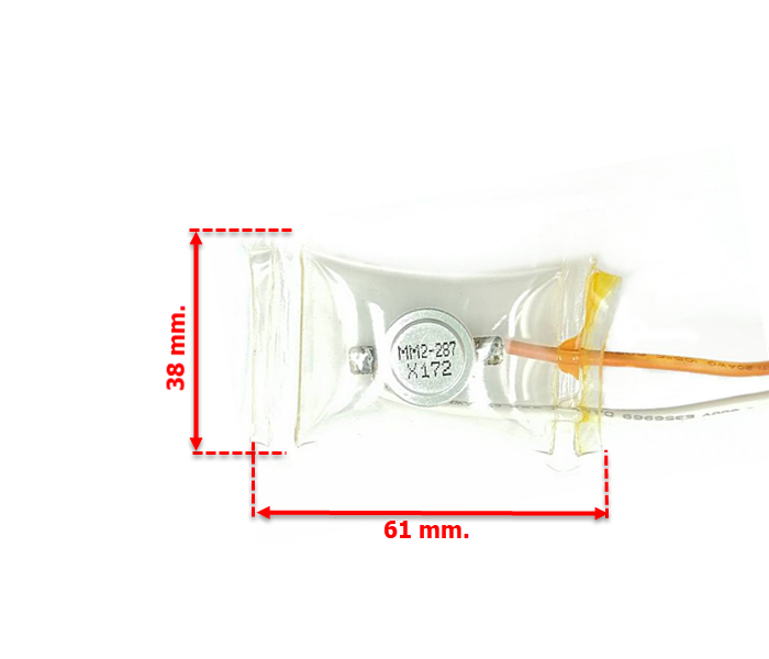 ไบเมนทอล + เทอร์โมฟิวส์ ตู้เย็น 70องศา TOSHIBA MM2-287X172 (PW-010) 2สาย-กลม