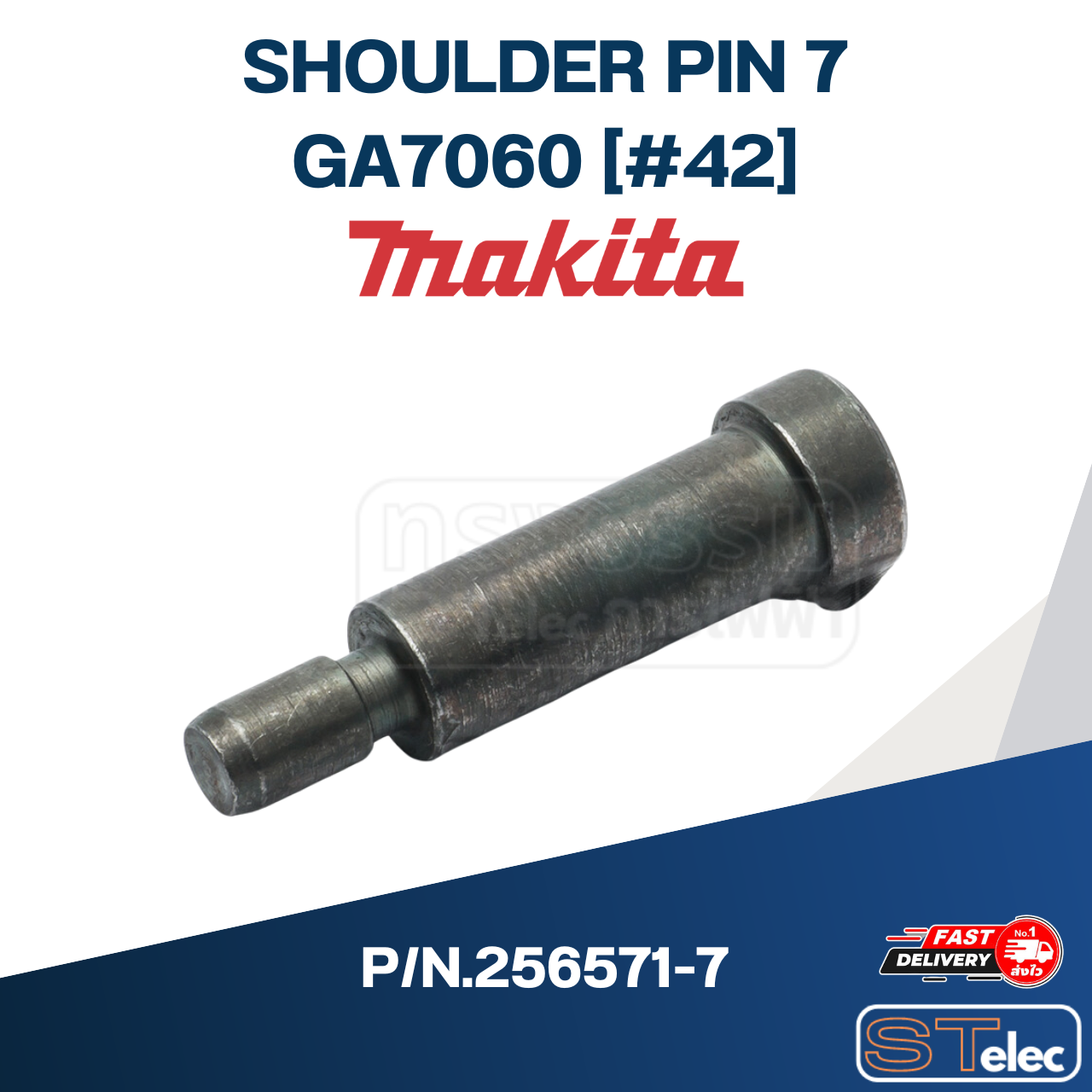 SHOULDER PIN 7 หินเจียร Makita GA7060 [#42] P/N.256571-7 (แท้)##