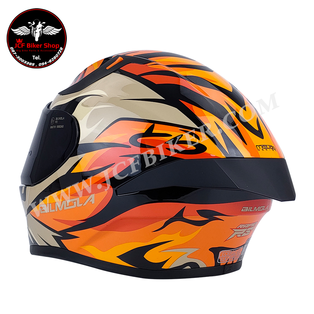 หมวกกันน็อคเต็มใบ หมวกกันน็อค Bilmola รุ่น Rapid RS ลาย TIGER (Glossy)