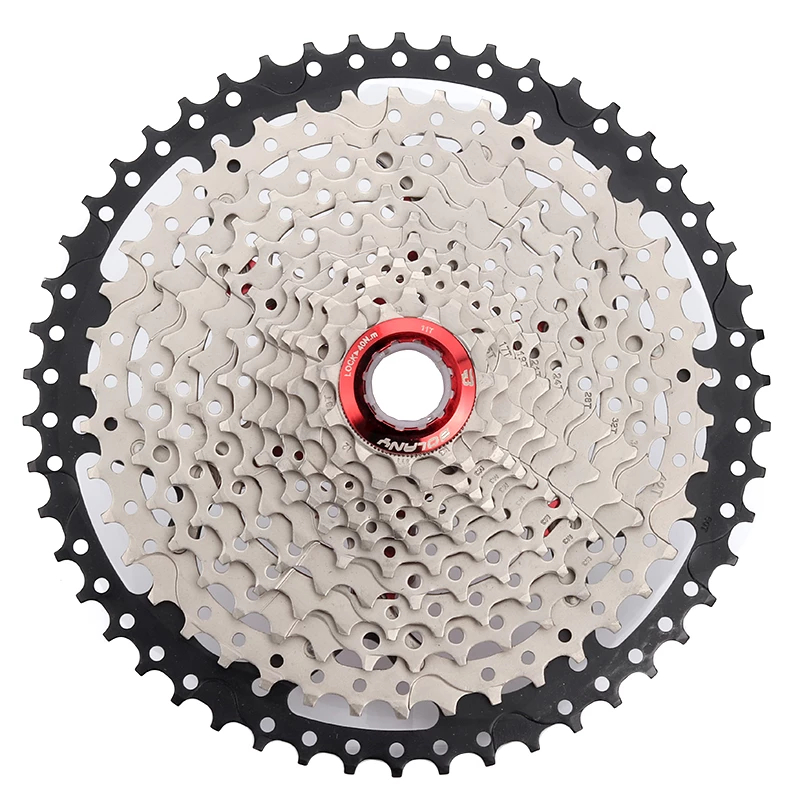 เฟืองเสือภูเขา BOLANY Bicycle Ebike Parts 12 Speed Cassette 11-50T Sprockets Wide Ratio MTB Mountain Bike Freewheel Compatible With Shimano HG