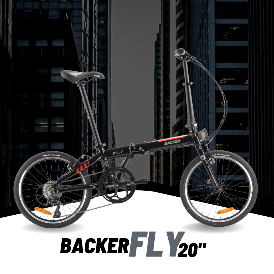 จักรยานพับได้ BACKER FLY 20" ALLOY FOLDING BIKES 1*9 สปีด SORA R3000 2021