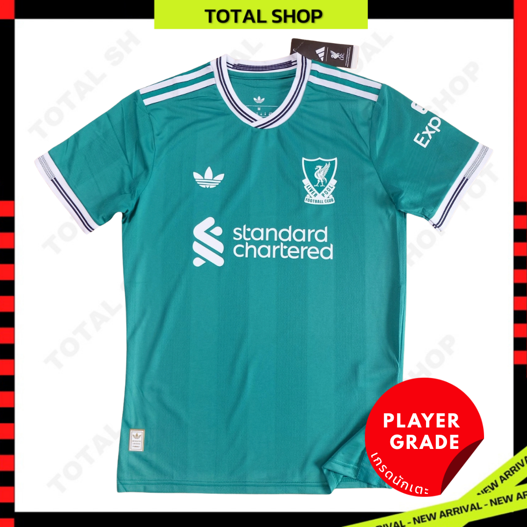 Liverpool 2025/26Green Third Player Grade Jersey เสื้อลิเวอร์พูล เขียว เกรดนักเตะ ฤดูกาลใหม่
