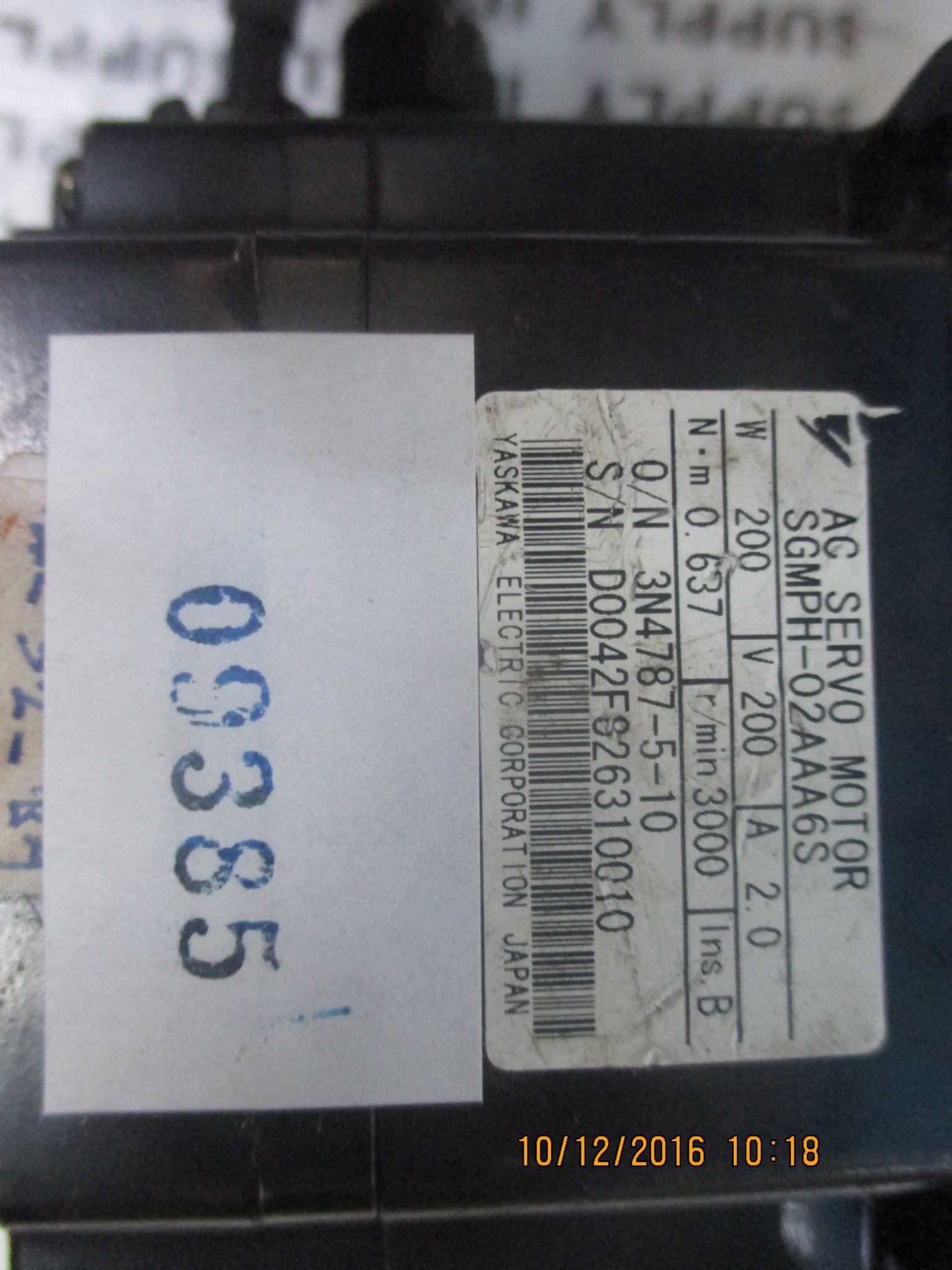 SGMPH-02AAA6S SERVO MOTOR " YASKAWA "