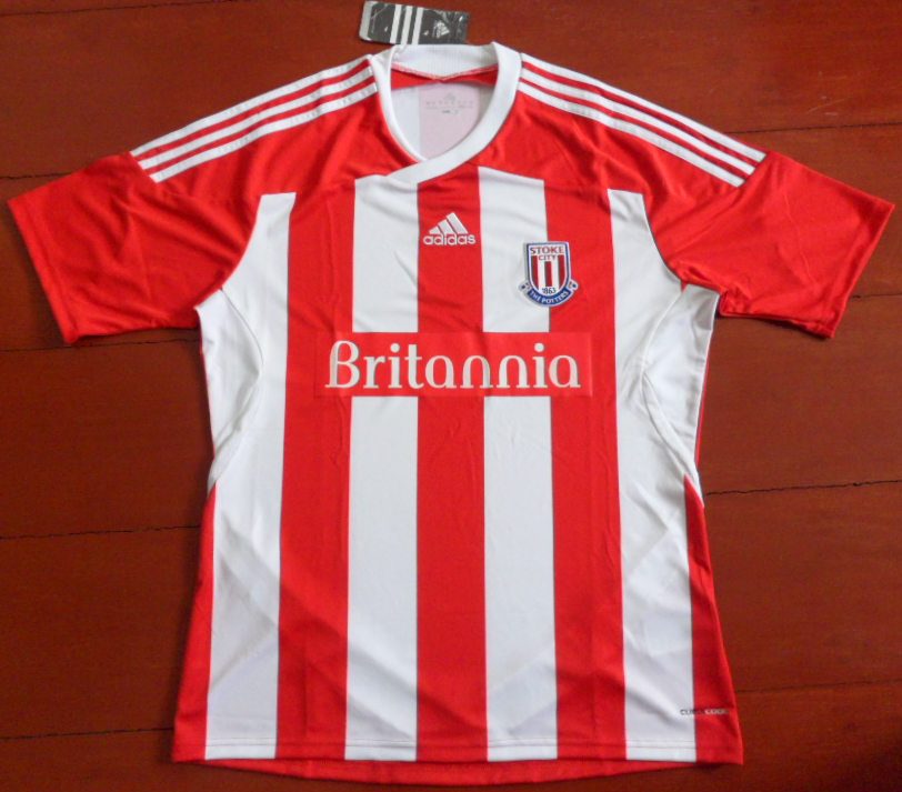 เสื้อฟุตบอล ทีมสโมสรสโต๊ค ซิตี้ ชุดเหย้า 2011/12 ใหม่ M-Size / STOKE CITY Football Shirt Home Kit 2011/12 Jersey NEW M-Size