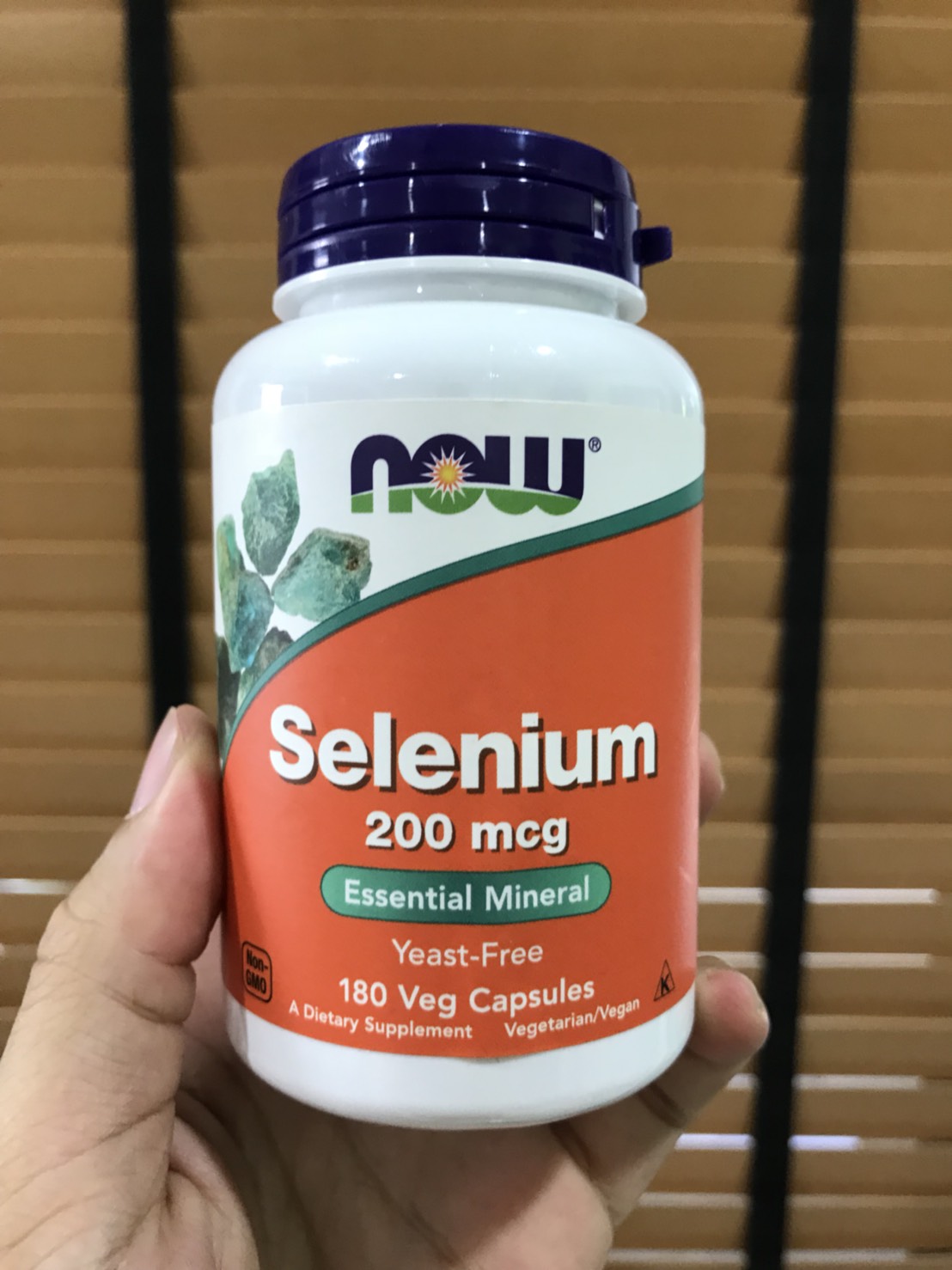 Now Foods, Selenium, Yeast Free, 200 mcg, 180 Vcaps