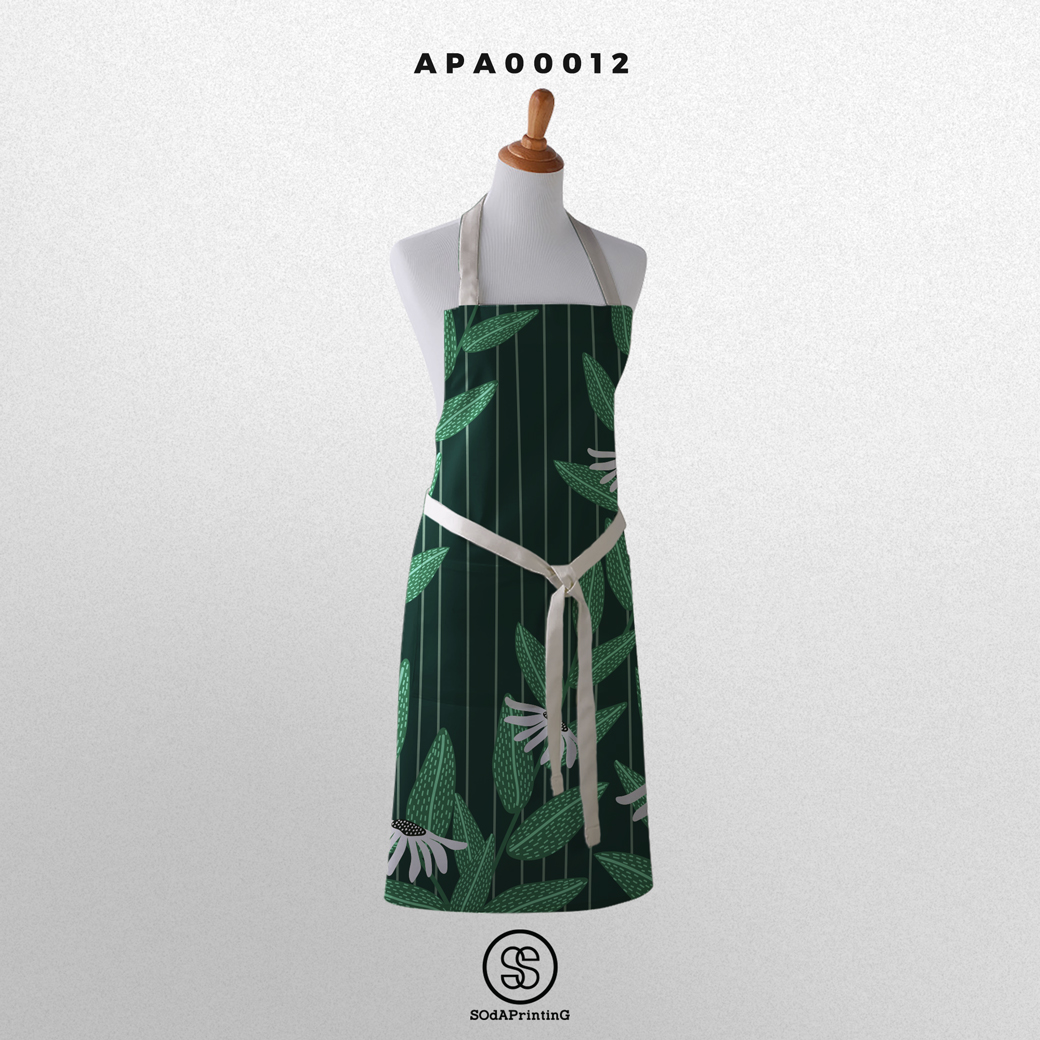 ผ้ากันเปื้อน พิมพ์ลาย Flowers I รหัส APA00012 #ผ้ากันเปื้อน #SOdAapron #SOdAHome