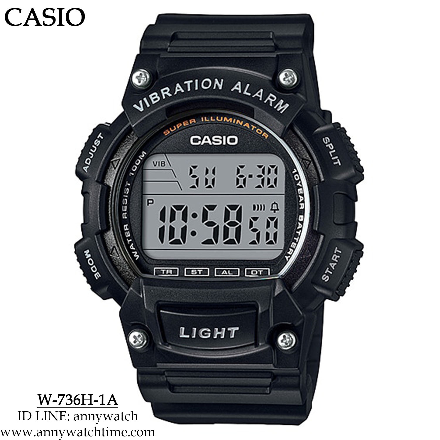 CASIO W-736H-1A