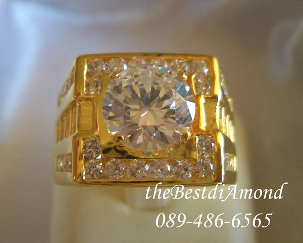 BR807+++แหวนชายดีไซน์สี่เหลี่ยมหรูหรา+++หรูสุดๆ เพชรแพรวพราว พร้อมโชว์เพชรขนาด 2 กะรัตกว่าๆ สวยเหมือนออกมาจากร้านจิวเวลลี่เลยค่ะ