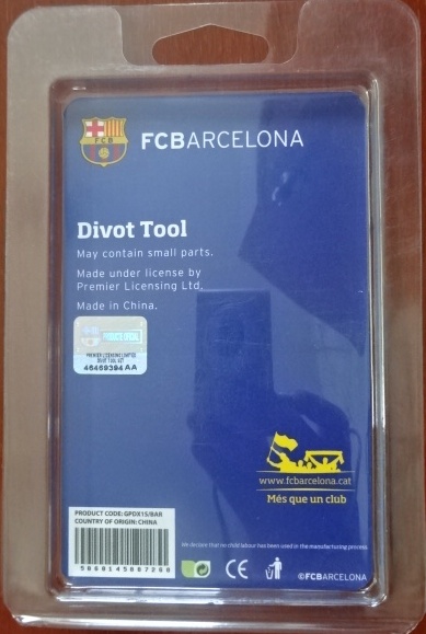 อุปกรณ์กอล์ฟ ฟุตบอล สโมสรบาร์เซโลน่า - อุปกรณ์ไดวอท ใหม่ / BARCELONA Football Club Golf Accessory - Divot Tool NEW
