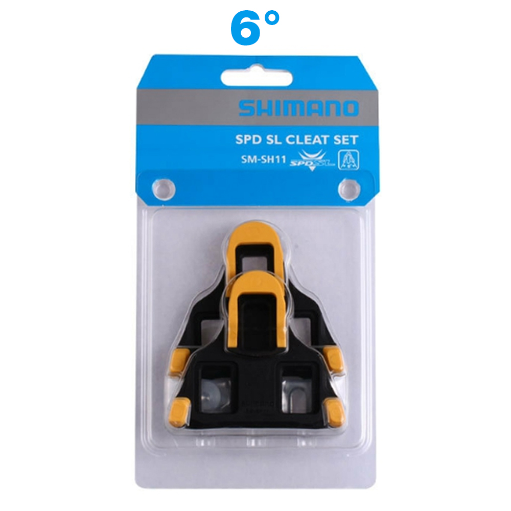 คลีท SHIMANO SM-SH11 สีเหลือง คลีทเสือหมอบ
