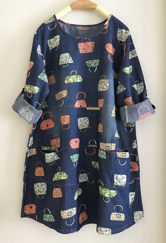 เสื้อ/เดรสยีนส์ลายกระเป๋า