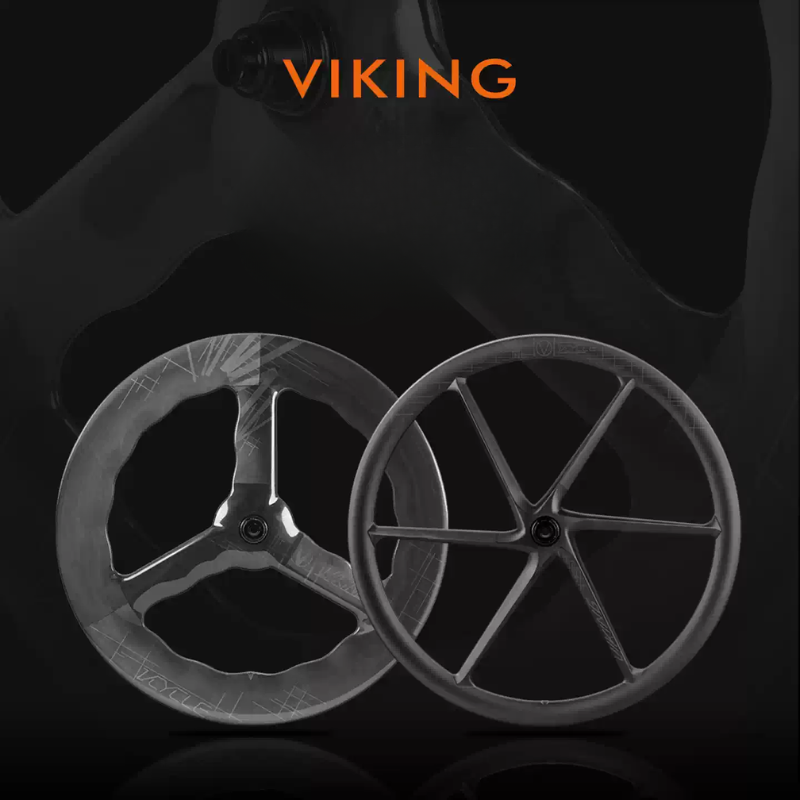 ล้อคาร์บอน VCYCLE VIKING 3 แฉก ขอบคลื่น 85/80 มม. – น้ำหนัก 1775g | รองรับ Tubeless