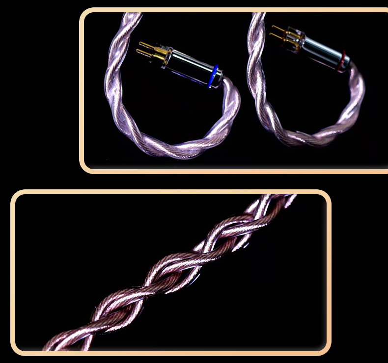ขาย Hakugei Morning สายอัพเกรดหูฟัง 6N OCC ทองแดง+สายชุบเงิน แบบ Litz