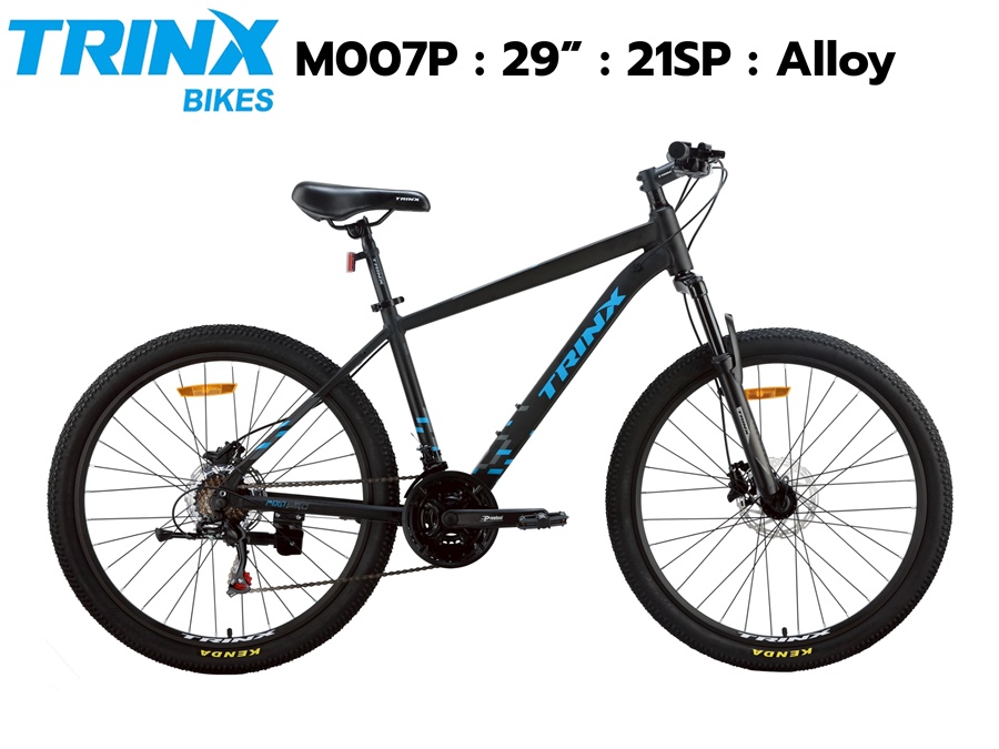 จักรยานเสือภูเขา TRINX รุ่น M007P PRO เฟรมอลูมิเนียมซ่อนสาย เกียร์ Shimano 3x7 สปีด ล้อ29 นิ้ว เบรคน้ำมัน NEW 2025
