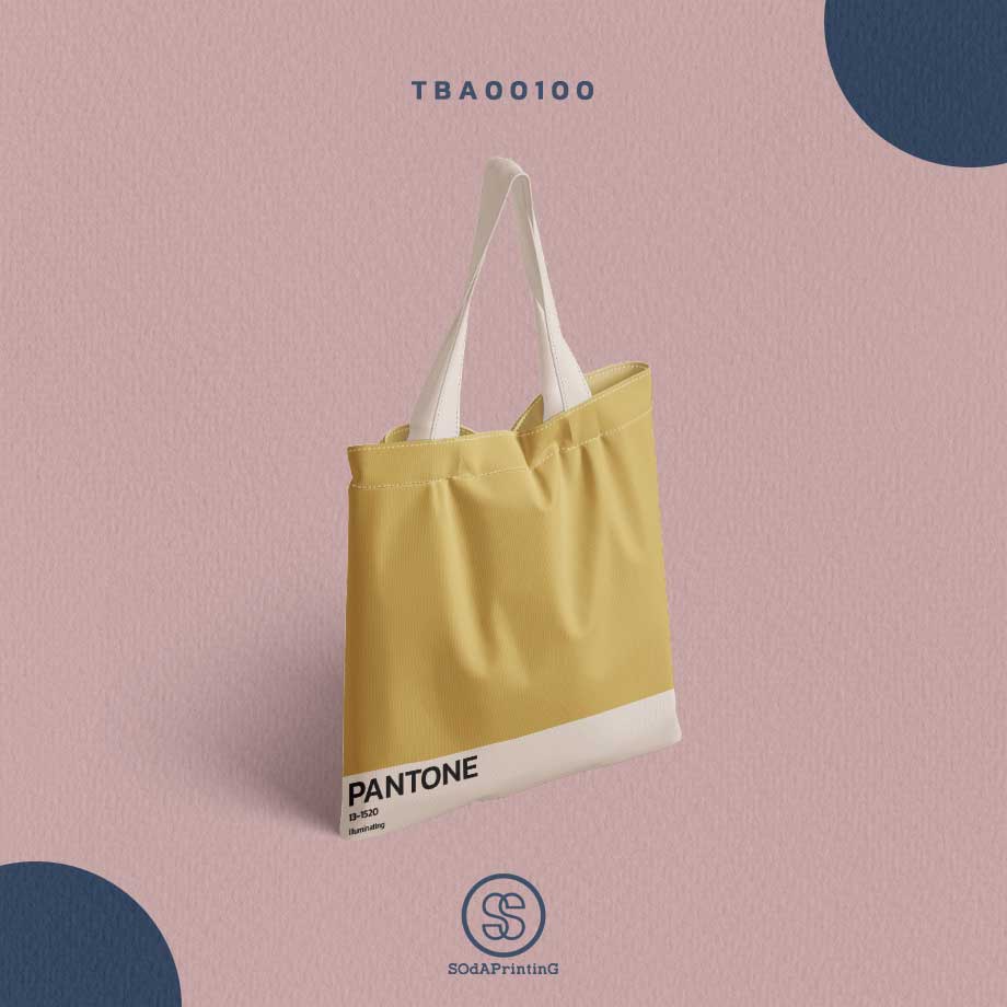 กระเป๋าแคนวาส พิมพ์ลาย 13-1520 Pantone TBA00100 #SOdABag #SOdAPrintinG