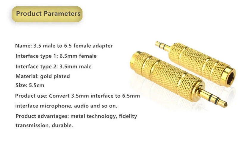 ERTK 3.5to6.5 Adapter แปลง 3.5 เป็น 6.5 สำหรับเครื่องเสียง ประกันศูนย์ไทย
