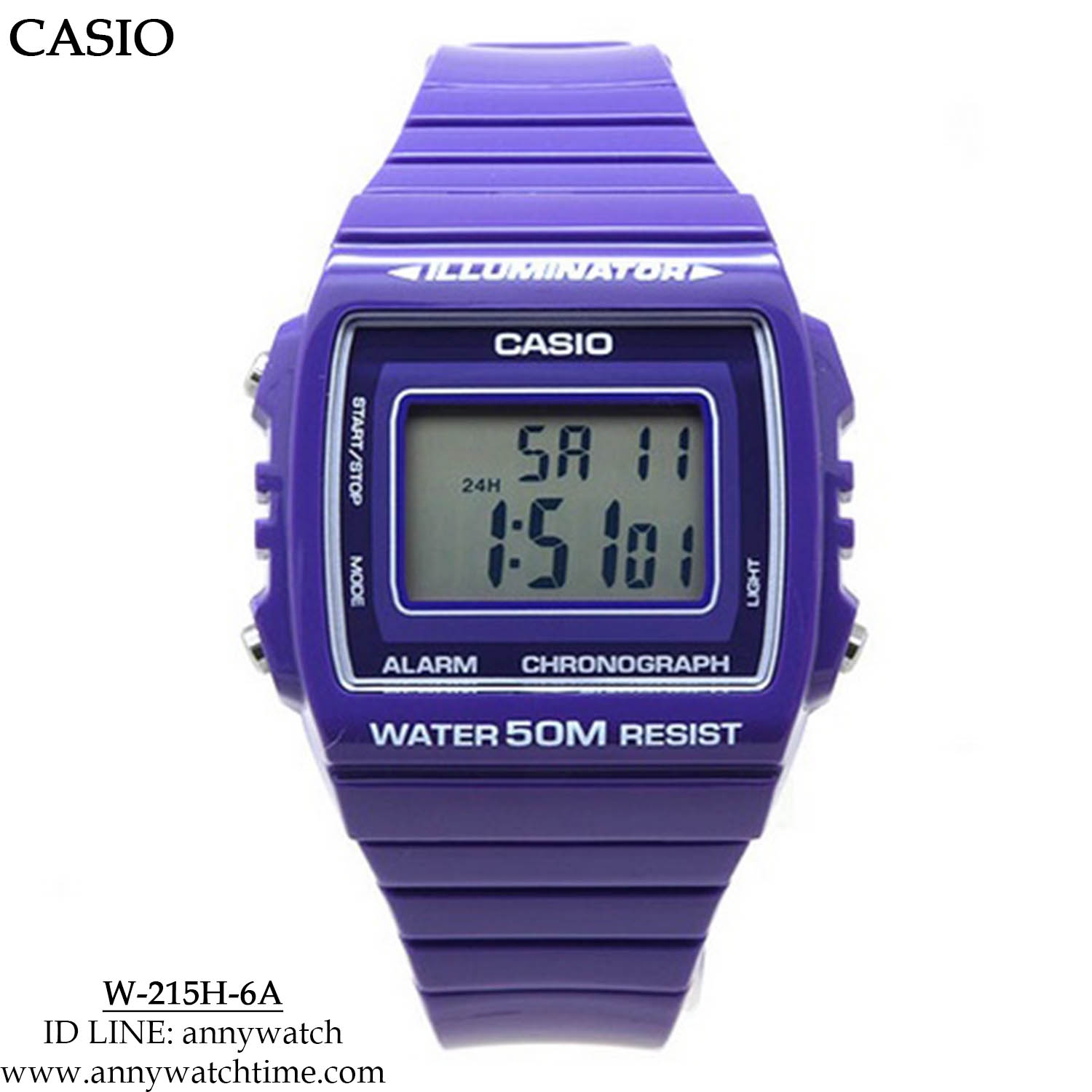 CASIO W-215H-6A