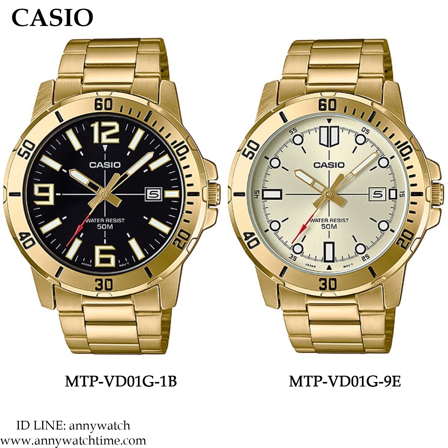 CASIO MTP-VD01G-1B