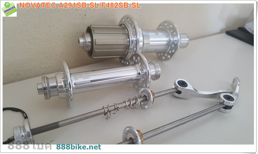 ดุมเสือหมอบ NOVATEC A291SB-SL/F482SB-SL (หน้า+หลัง) หน้า20H,หลัง24H มีแหวนรอง