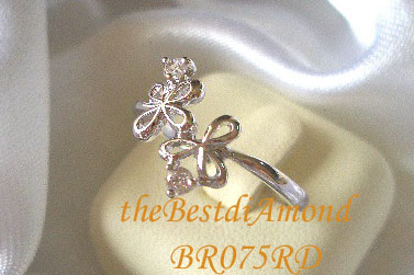 +++แหวนดีไซน์สวยเก๋ อ่อนช้อยคะ สำหรับสาวๆที่ไม่ชอบเพชรเยอะคะBR075RD+++