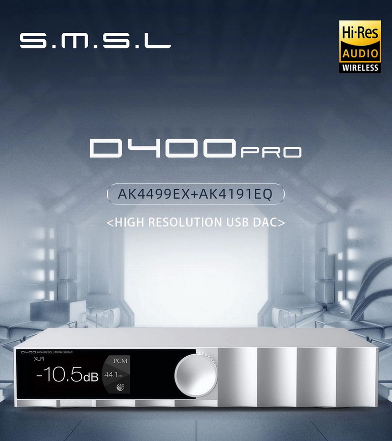 SMSL D400 PRO USB DAC ตั้งโต๊ะชิป AK4499EX+AK4191EQ ระดับเรือธง ประกันศูนย์ไทย