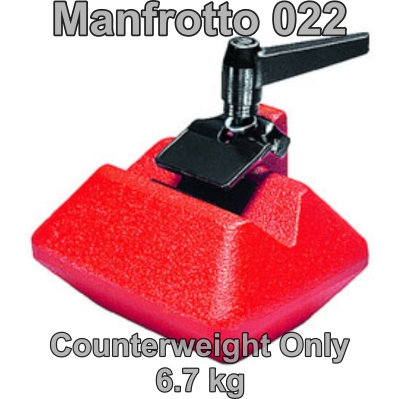 ลูกเหล็กน้ำหนัก 6.7 กก. Manfrotto 022 Counterweight Only ใช้ปรับความสมดุลของน้ำหนักคานเสาหัวไฟ ประกันศูนย์ 5 ปี