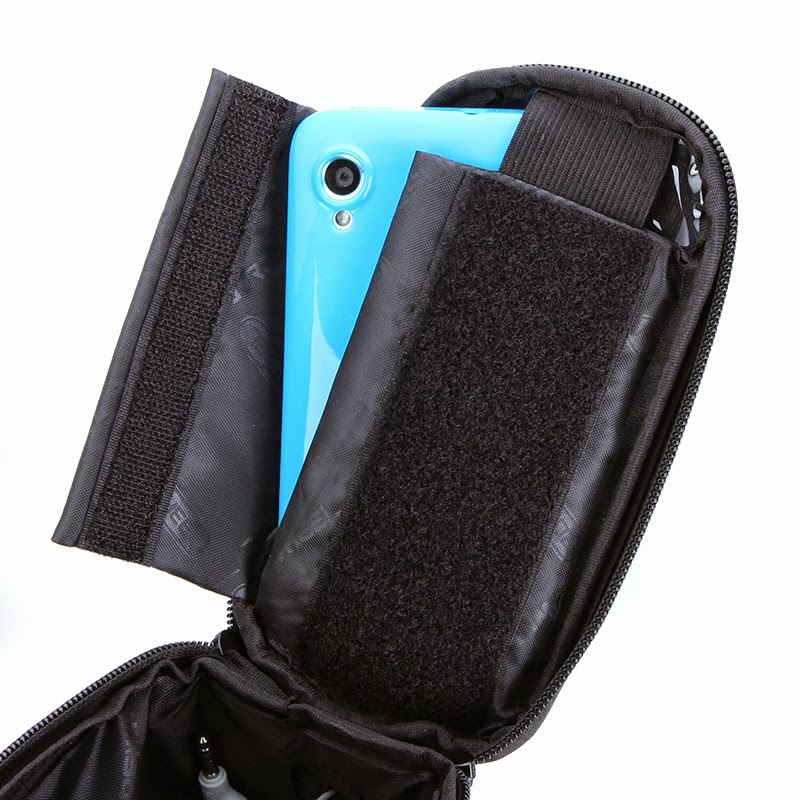 กระเป๋าใส่โทรศัพท์คาดเฟรม Roswheel Bicycle Front Top Tube Frame Bag Touch Screen Waterproof Storage Pack inches (L) , 12496
