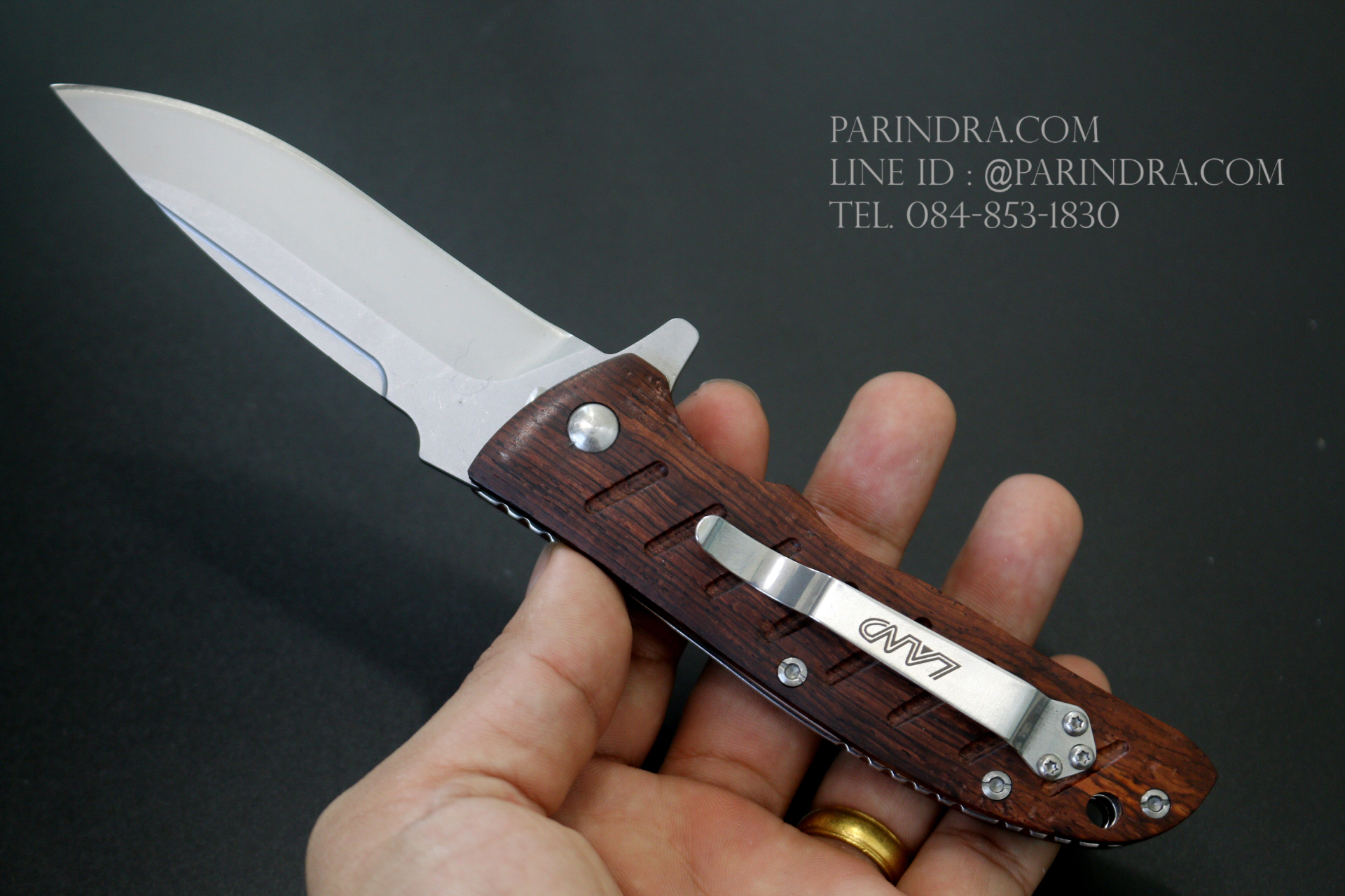 มีดพับ Land Knife GB-912 ด้ามไม้ Classic คมกริบ (ของแท้)